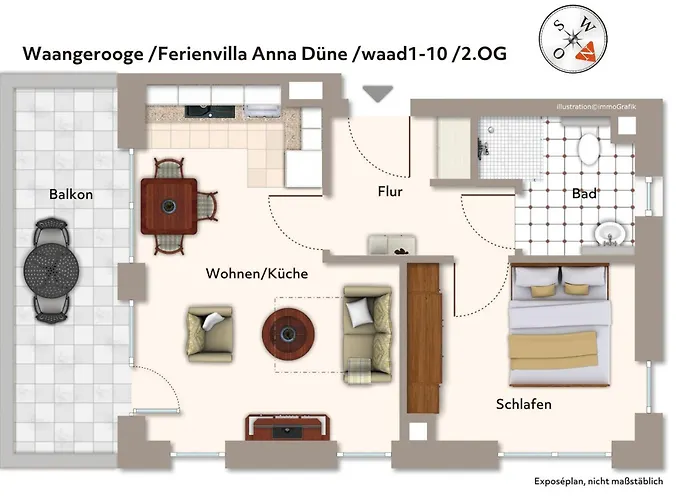 公寓 Ferienvillen Anna Duene Ferienvillen Anna Duene 1-10 万根沃格